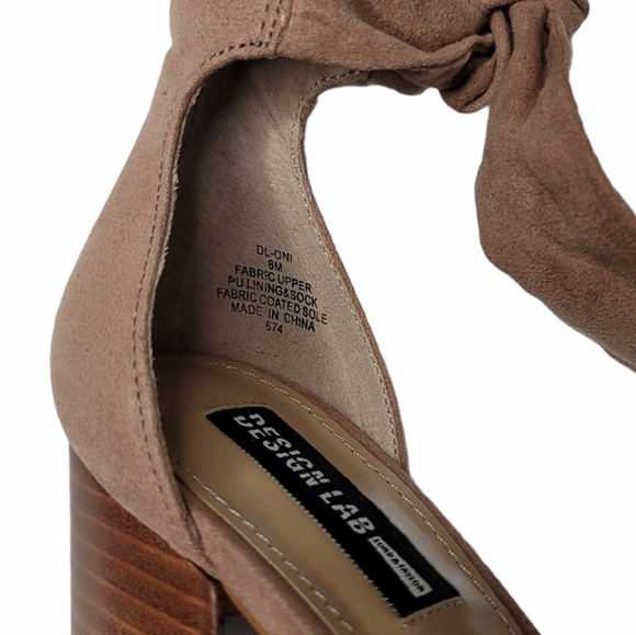 Design Lab Block Heel Ankle Strap Sandals Size 8 - Picture 6 of 6